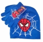 Preview: Winterset Spiderman mit Handschuhe und mütze in blau